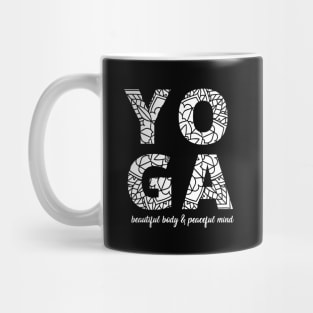 Yoga - beautiful body peaceful mind Mug